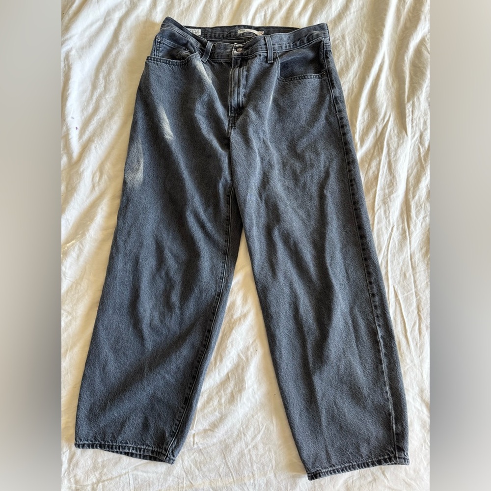 Levi's baggy dad jean in dark gray/black